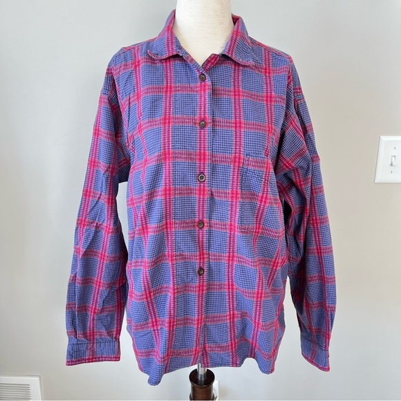 Patagonia Vintage Plaid Checkered Button Down - Purple & Pink - Picture 5 of 7